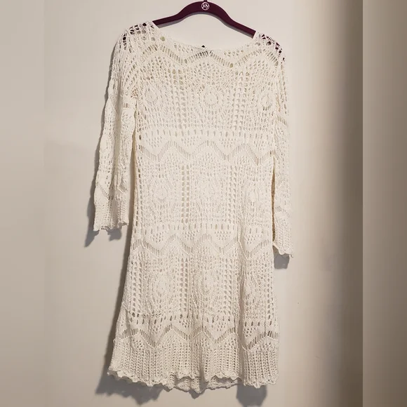 H&M | Dresses | H M Boho Style Crochet White Lace 34 Sleeve Dress With Lining | Poshmark H&M | Dresses | H M Boho Style Crochet White Lace 34 Sleeve Dress With Lining | Poshmark